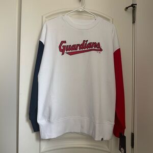 Cleveland Guardians Color Block Crewneck Sweatshirt from Fanatics NWT